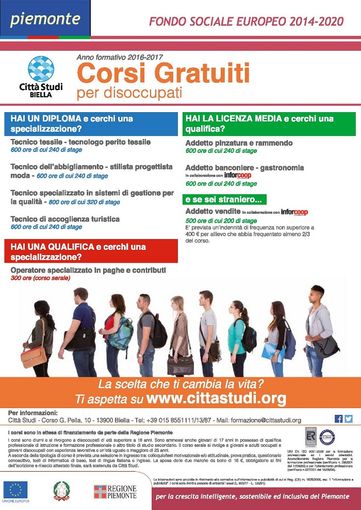 8 Corsi di formazione professionale gratuita per disoccupati a Città Studi