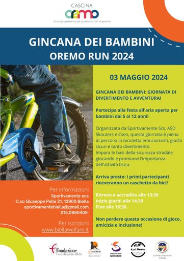 Partecipa anche tu alla Gincana dei bambini a Cascina Oremo