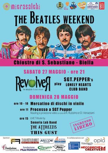 Biella: Chiostro di S. Sebastiano, con "Microsolchi" si respira aria di... Beatles Biella: Chiostro di S. Sebastiano, con "Microsolchi" si respira aria di... Beatles