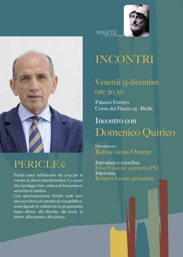 Domenico Quirico ospite de l'associazione Pericle a Palazzo Ferrero