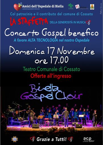 Biella Gospel Choir in concerto benefico a Cossato Biella Gospel Choir in concerto benefico a Cossato