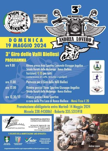 A Ronco Biellese il terzo Memorial Andrea Lovero - Foto pagina FB Memorial Andrea Lovero