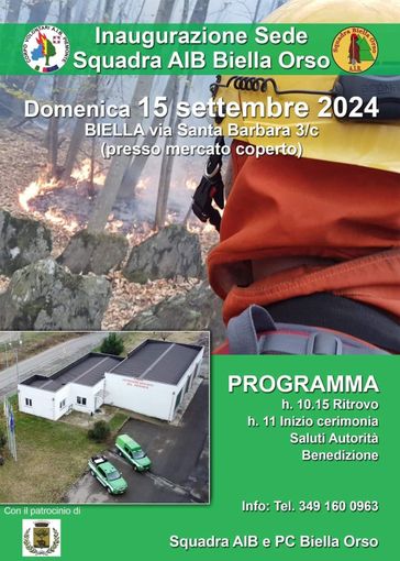 Biella: La squadra AIB inaugura la nuova sede Biella: La squadra AIB inaugura la nuova sede