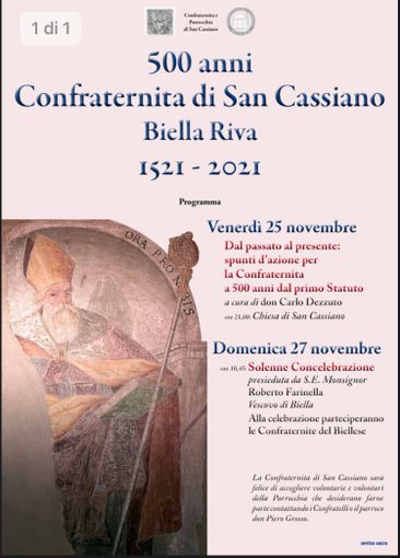 1521-2021, la Confraternita di San Cassiano compie 500 anni