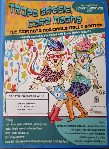 Ponderano, “I Nuovi Camminanti” presentano una nuova commedia inedita. Ponderano, “I Nuovi Camminanti” presentano una nuova commedia inedita.