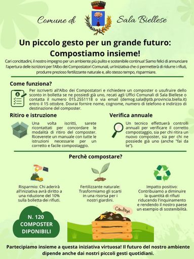 Sala lancia "Compostiamo insieme"