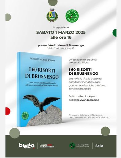 Gli alpini presentano il libro "I 60 risorti di Brusnengo"