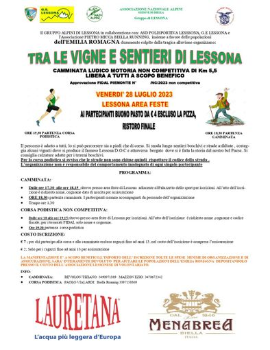 “Tra le vigne e sentieri di Lessona” per l’Emilia-Romagna - Foto “Tra le vigne e sentieri di Lessona”