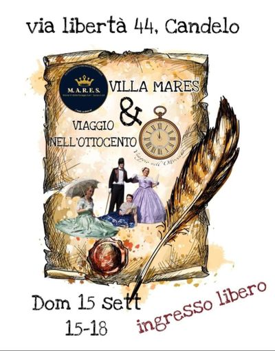 Candelo, a Villa Mares un viaggio nell’800.