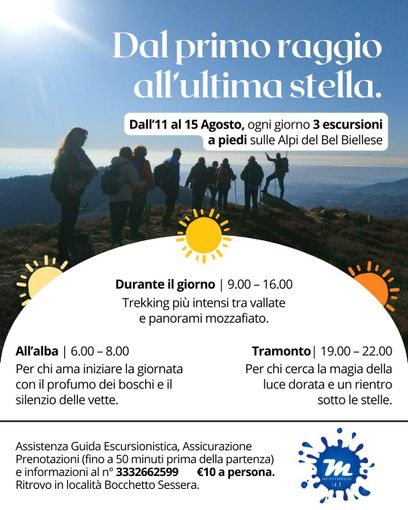 Ferragosto a passo lento: 5 giorni di trekking nel cuore del Biellese Ferragosto a passo lento: 5 giorni di trekking nel cuore del Biellese