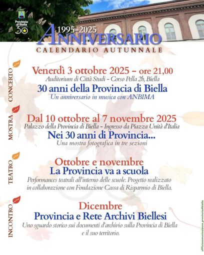 Venerdì si inaugura “Nei Trent’anni di Provincia…”