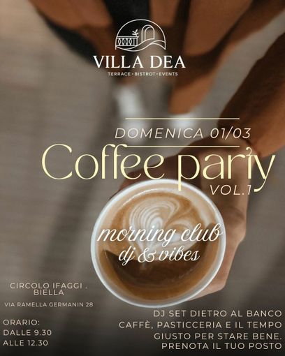 A Biella arriva un nuovo modo di vivere la domenica mattina: nasce il Coffee Party di Villa Dea