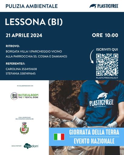 A Lessona domenica si festeggia la giornata della terra con  Plastic Free