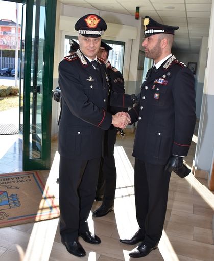 Il generale Coppola visita il Comando provinciale dell’Arma