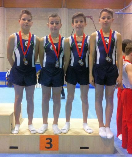 Gli atleti dell'Artistica serie C della La Lamarmora