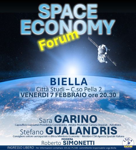Space economy, se ne parla a Città Studi: &quot;Facciamoci trovare pronti, il futuro è adesso!&quot;.