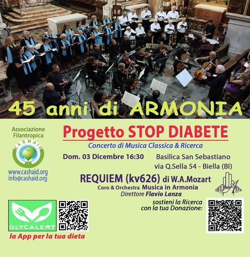 Musica in Armonia celebra 45 anni di attività: i festeggiamenti a Biella, a favore della ricerca.