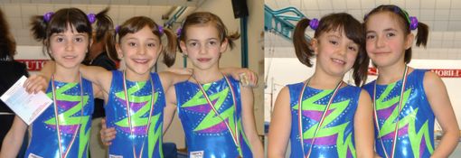 Le 5 piccole atlete della Piemonte Libertas