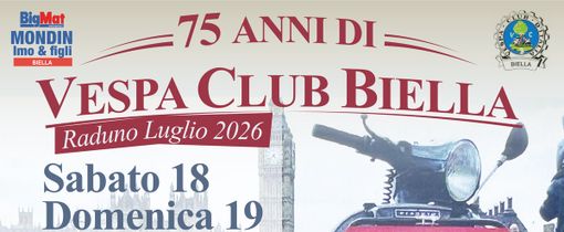 Vespa Club Biella, 75 anni di storia tra passione, territorio e solidarietà Vespa Club Biella, 75 anni di storia tra passione, territorio e solidarietà