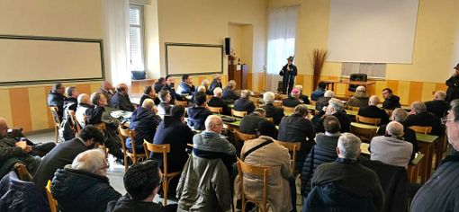 Adunata Alpini 2025 a Biella, incontro in seminario, Fulcheri: "Grazie per la meravigliosa disponibilità", foto pagina fb ANA Biella