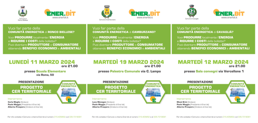 Ener.bit, continuano gli incontri sulle CER: i prossimi appuntamenti. Ener.bit, continuano gli incontri sulle CER: i prossimi appuntamenti.