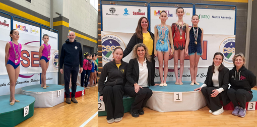 A Candelo incantano le ragazze del trofeo CSEN di ginnastica ritmica (foto di Davide Finatti e CSEN Biella)