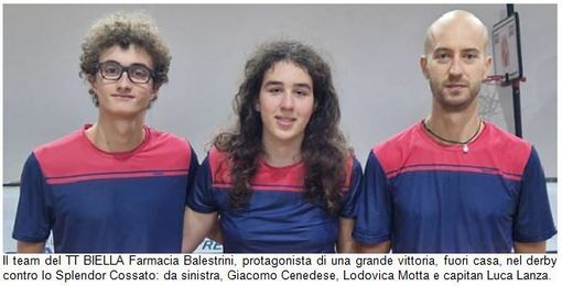 TT Biella: exploit in C2 per il TT Biella Farmacia Balestrini a Cossato