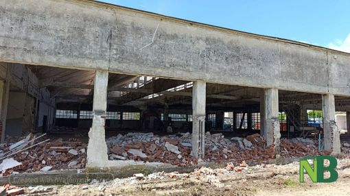 Nuova scuola agroalimentare a Biella: procedono i lavori nell’area, demolita l'ex officina foto Mattia Baù per newsbiella.it