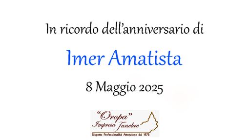 Imer Amatista - Anniversario