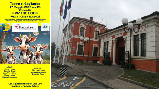 Risate e musica a Gaglianico: sabato 17 maggio in scena "Va' che trio".