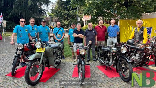 Moto storiche in mostra a Biella:  mezzi d'epoca ai Giardini Zumaglini - Servizio di Maria Camilla Toffetti per newsbiella.it