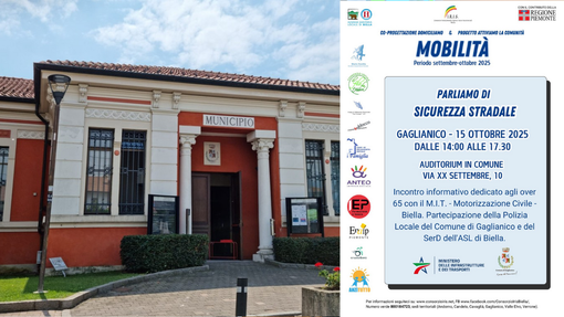 Sicurezza stradale: a Gaglianico un incontro dedicato agli over 65