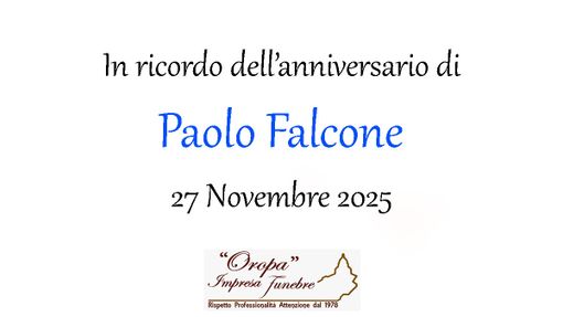 Paolo Falcone - Anniversario