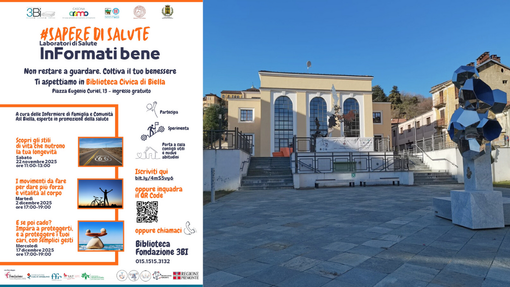 Biella, alla Biblioteca Civica arrivano i “Laboratori di Salute” per promuovere il benessere