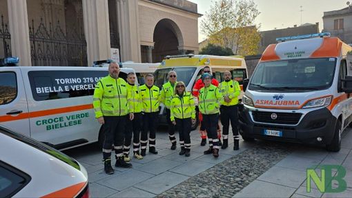 Croce verde Biellese, entra in servizio una nuova ambulanza