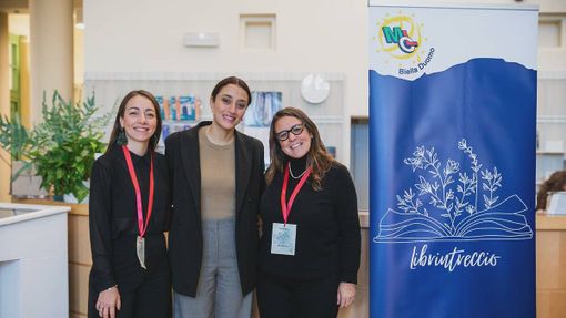 Le organizzatrici Stefania Biamonti e Clara Lega insieme al