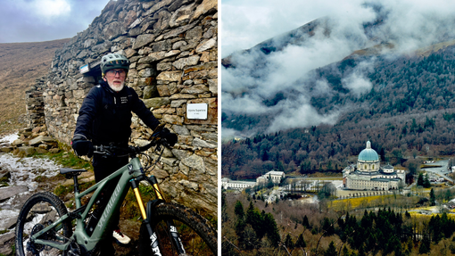 Biellese in e-bike: percorso invernale fra Oropa e il Cucco