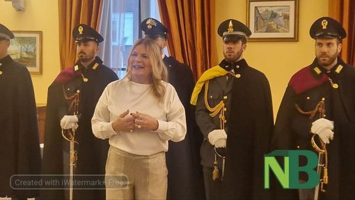 Elena Scalfaro, Prefetto di Biella, agli auguri di Natale: "Adunata perfetta e impegno contro lo spaccio"