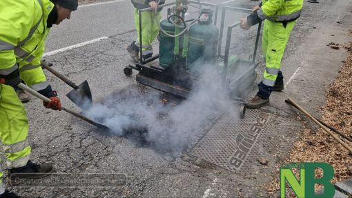 Biella, strade dissestate, il Comune testa la piastra a infrarossi