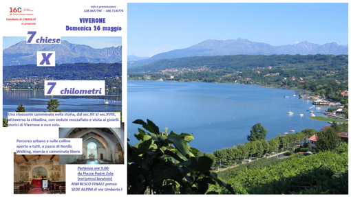 7 chiese X 7 chilometri: a Viverone “una rilassante camminata nella storia”.