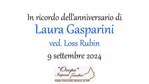 Laura gasparini, ved. Loss Rubin Laura gasparini, ved. Loss Rubin