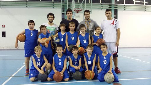 Gli aquilotti del minibasket di Trivero