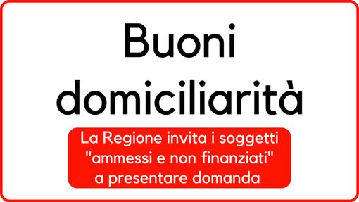 “Buono Domiciliarità” c'è tempo fino al 5 luglio per presentare domanda
