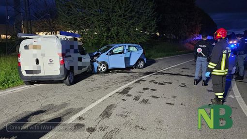 Frontale in via Case Sparse a Biella: due feriti trasportati in ospedale