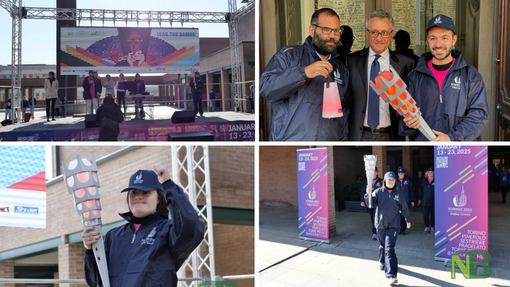 La Fiaccola delle Universiadi accende Biella: celebrati i valori dello sport e dell'inclusione. La Fiaccola delle Universiadi accende Biella: celebrati i valori dello sport e dell'inclusione.