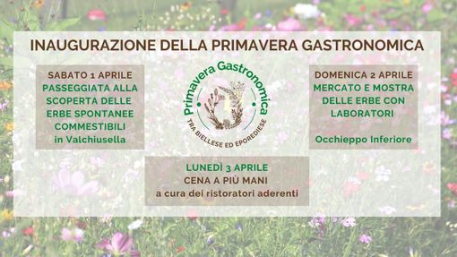 A Occhieppo Inferiore torna la "Primavera gastronomica tra il Biellese ed Eporediese" A Occhieppo Inferiore torna la "Primavera gastronomica tra il Biellese ed Eporediese"