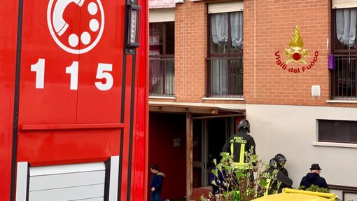 Fuga di gas in una palazzina a Chiavazza, FOTO