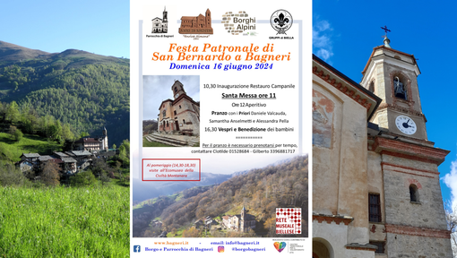 Festa patronale di San Bernardo: si inaugura il restauro del campanile. Festa patronale di San Bernardo: si inaugura il restauro del campanile.