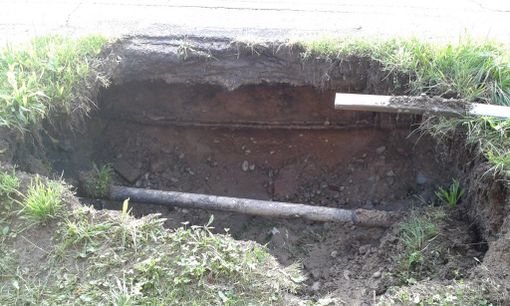 Mongrando: Si apre una voragine in via Provinciale FOTOGALLERY