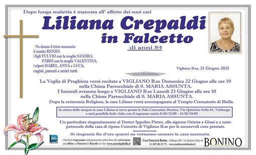 Liliana Crepaldi in Falcetto